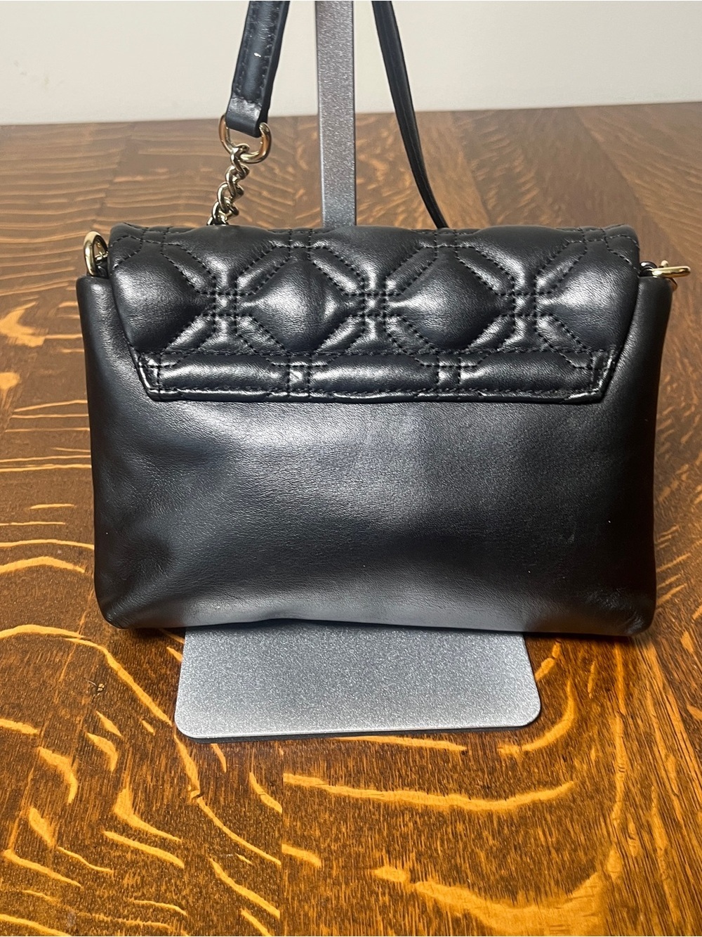 kate spade New York Astor Court Naomi Black Quilted Crossbody Shoulder Bag. - Picture 3 of 10